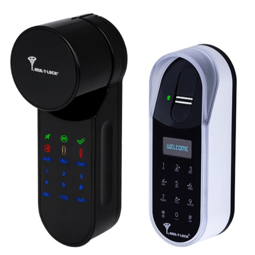 Smart замок MUL-T-LOCK ENTR Black (доступ за відбитком пальця + код)