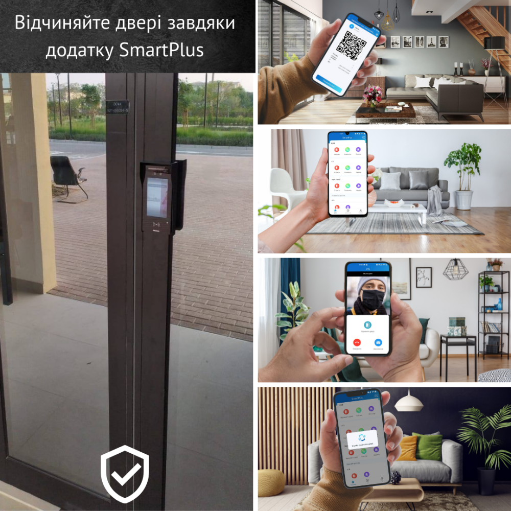 2 МП IP-багатоабонентська панель виклику з розпізнаванням облич Akuvox E16C Black