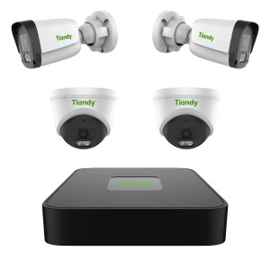 Комплект IP-відеоспостереження Tiandy на 4 камери