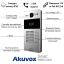 2 МП IP-видеопанель многоабонентская со считывателем Akuvox R20B, 4 абонента