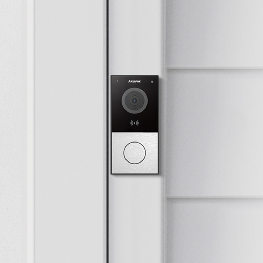 Wi-Fi IP-відеопанель індивідуальна зі зчитувачем Akuvox E12W