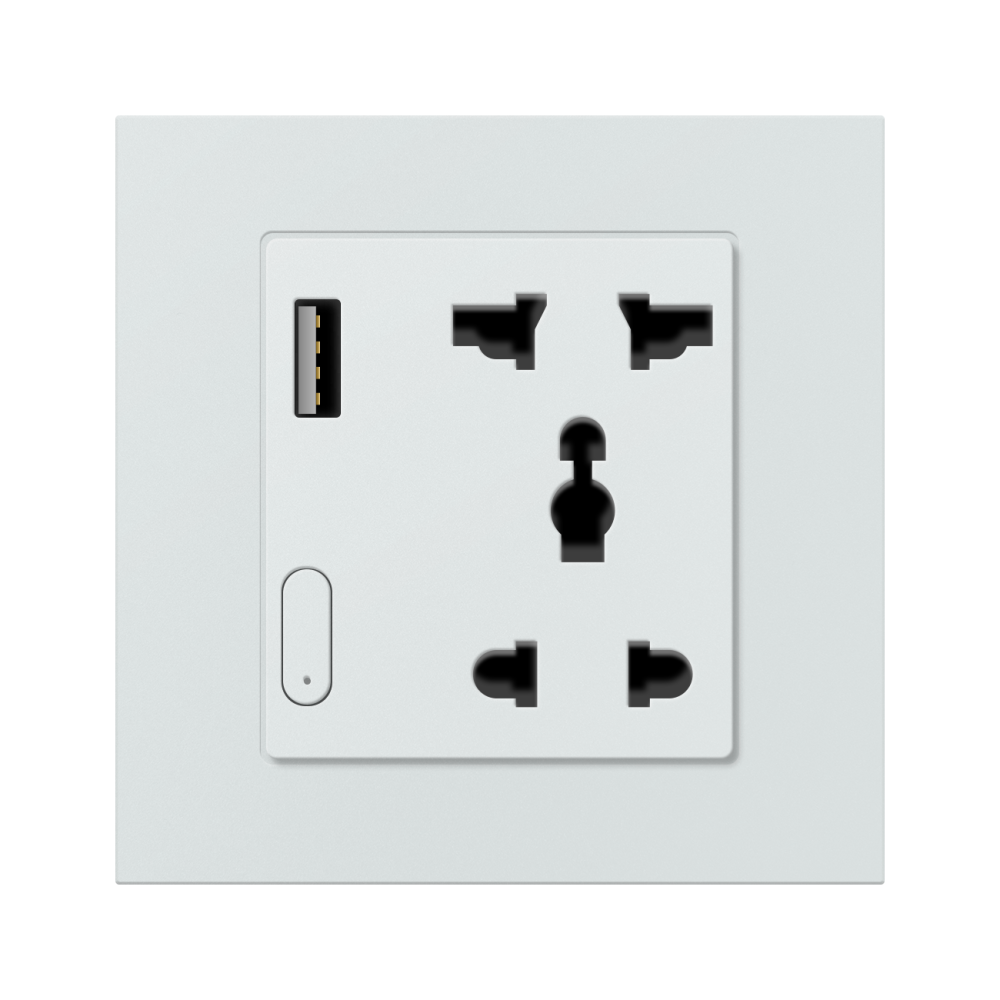 ZigBee умная розетка с USB Akubela (белая)
