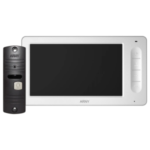 Комплект відеодомофона ARNY AVD-7006 (AVD-706 + AVP-05) White + Brown