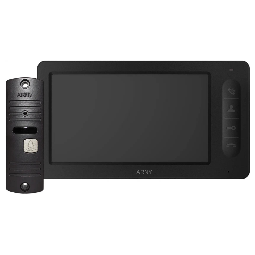 Комплект відеодомофона ARNY AVD-7006 (AVD-706 + AVP-05) Black + Brown