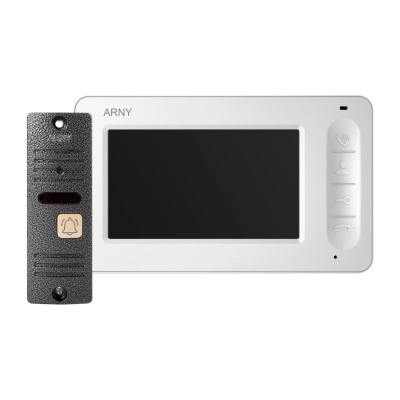 Комплект відеодомофона ARNY AVD-4005 (AVD-405 + AVP-05 (v.2)) White + Gray
