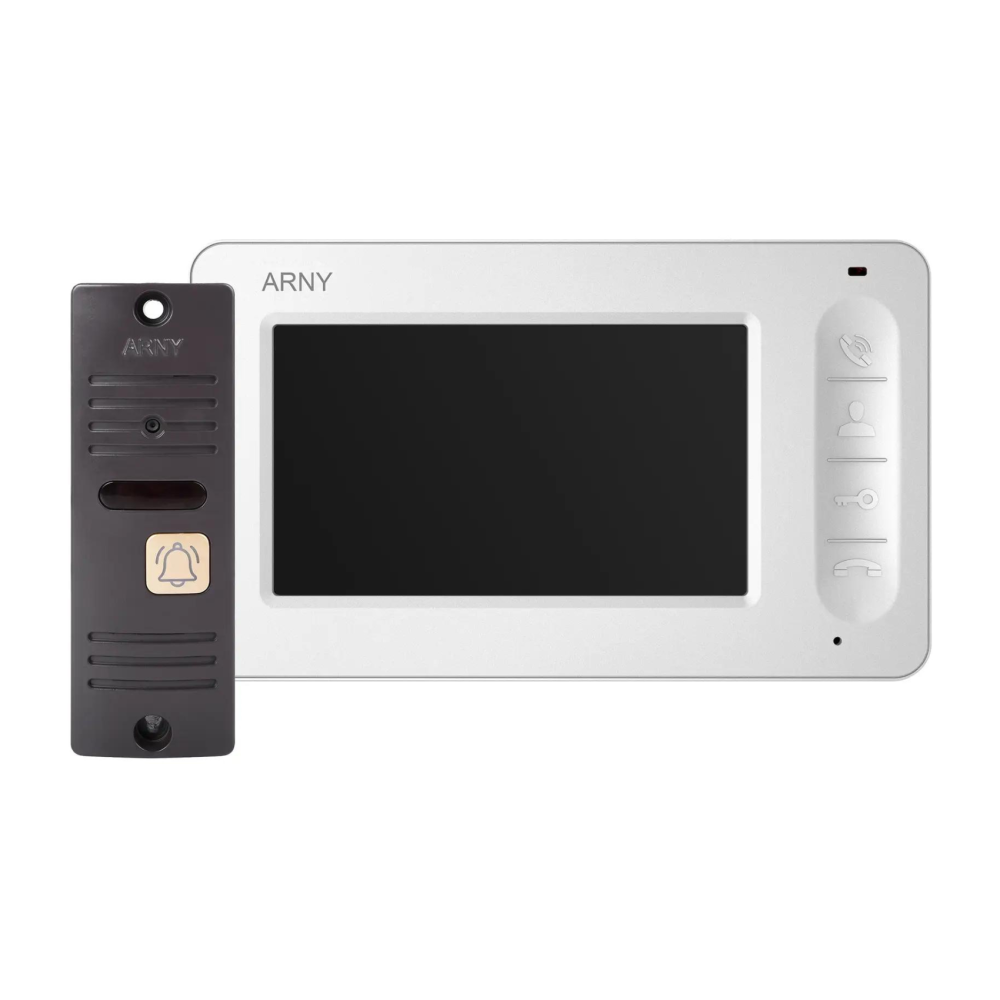 Комплект видеодомофона ARNY AVD-4005 (AVD-405 + AVP-05 (v.2)), White + Brown