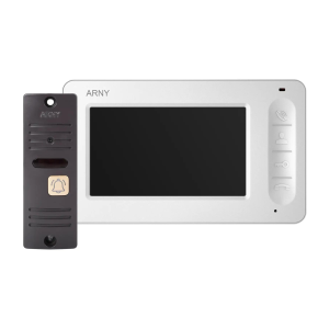 Комплект відеодомофона ARNY AVD-4005 (AVD-405 + AVP-05 (v.2)) White + Brown