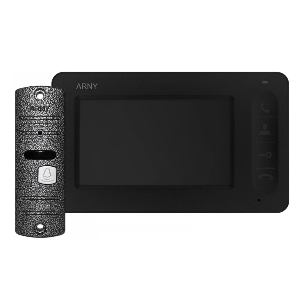 Комплект відеодомофона ARNY AVD-4005 (AVD-405 + AVP-05 (v.2)) Black + Gray