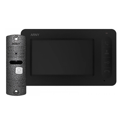 Комплект відеодомофона ARNY AVD-4005 (AVD-405 + AVP-05 (v.2)) Black + Gray