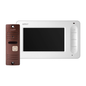 Комплект відеодомофона ARNY AVD-4005 (AVD-405 + AVP-05 (v.2)) White + Copper