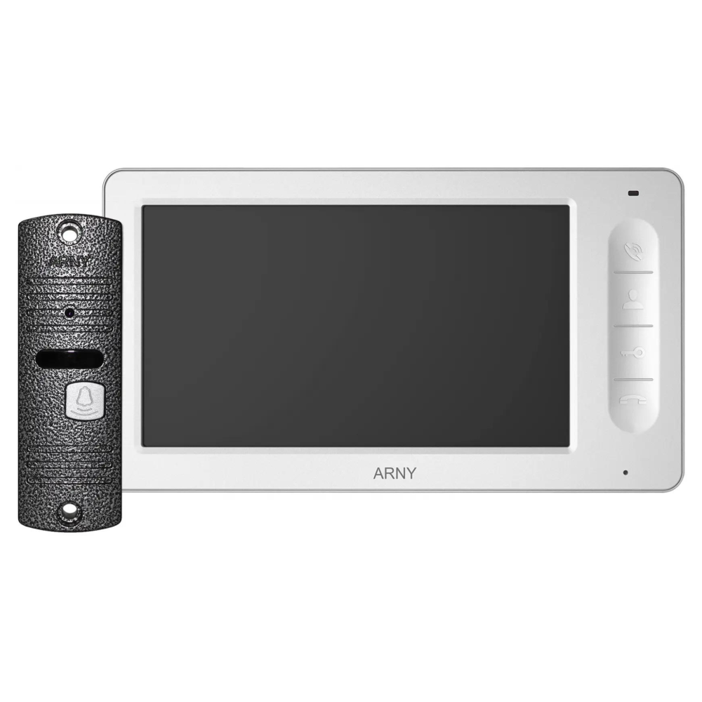 Комплект відеодомофона ARNY AVD-7006 (AVD-706 + AVP-05) White + Gray