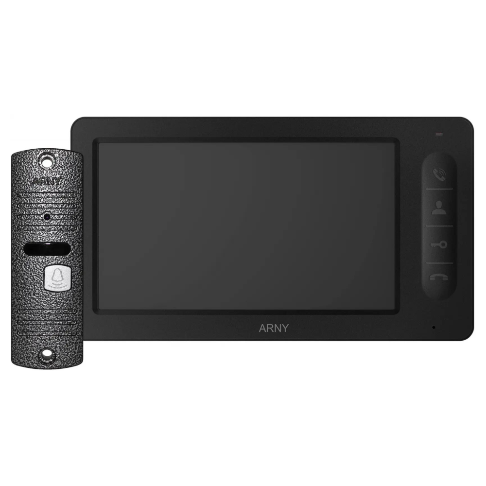 Комплект видеодомофона ARNY AVD-7006 (AVD-706 + AVP-05) Black + Gray