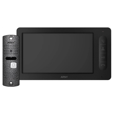 Комплект видеодомофона ARNY AVD-7006 (AVD-706 + AVP-05) Black + Gray