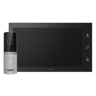 Комплект домофонный ARNY AVD-1421 (AVD-1040 2 Мп PiP + AVP-NG230 1 Мп) Black + Silver