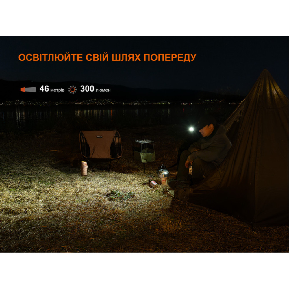 Ліхтар з кліпсою Fenix E04R, чорний (E04RB)
