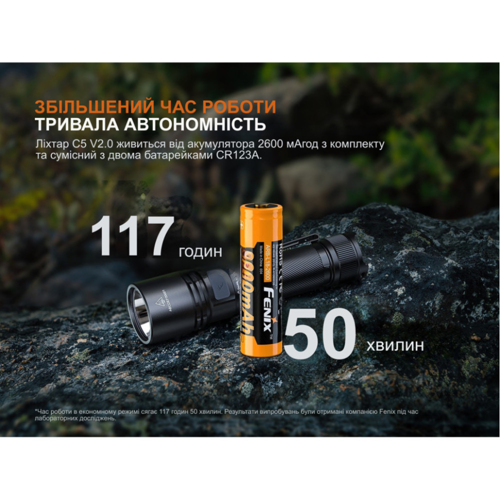 Ліхтар ручний Fenix C5 V2.0 (C5V20)
