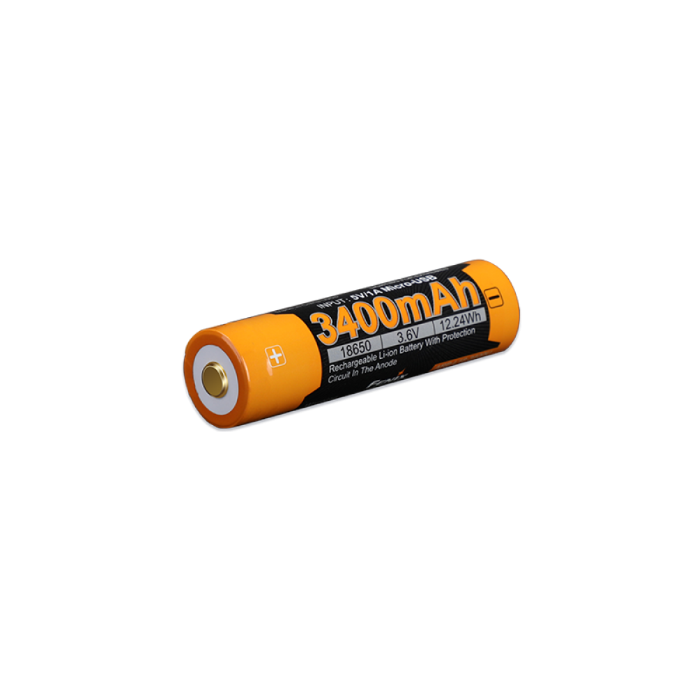 Акумулятор 18650 Fenix (3400 mAh) micro usb зарядка (ARB-L18-3400U)