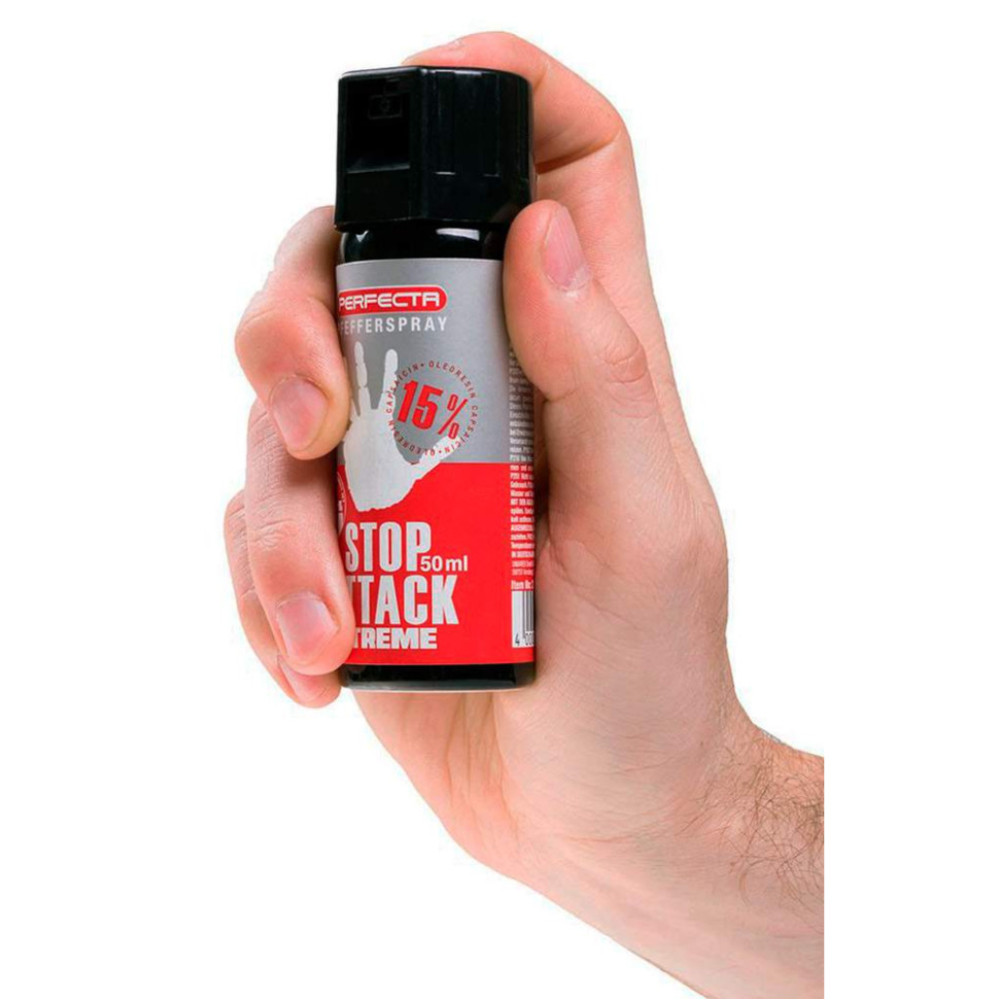 Балончик газовий перцевий Umarex Perfecta Stop Attack Xtreme 15%, 50 мл, струменеве розпилення