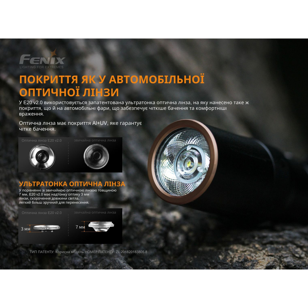 Ліхтар Fenix E20 V2. 0