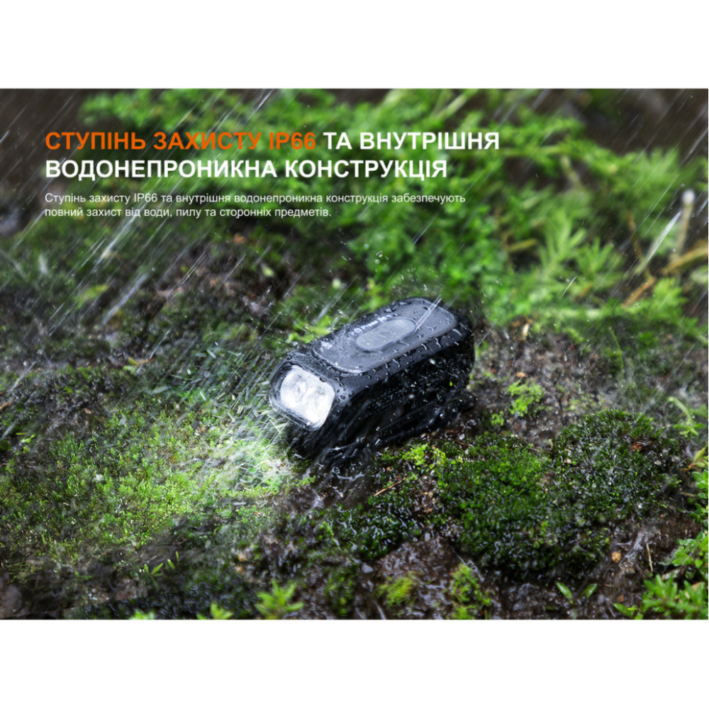 Ліхтар з кліпсою Fenix E04R, чорний (E04RB)