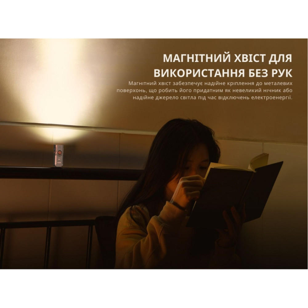 Ліхтар наключний Fenix E06R бірюзовий