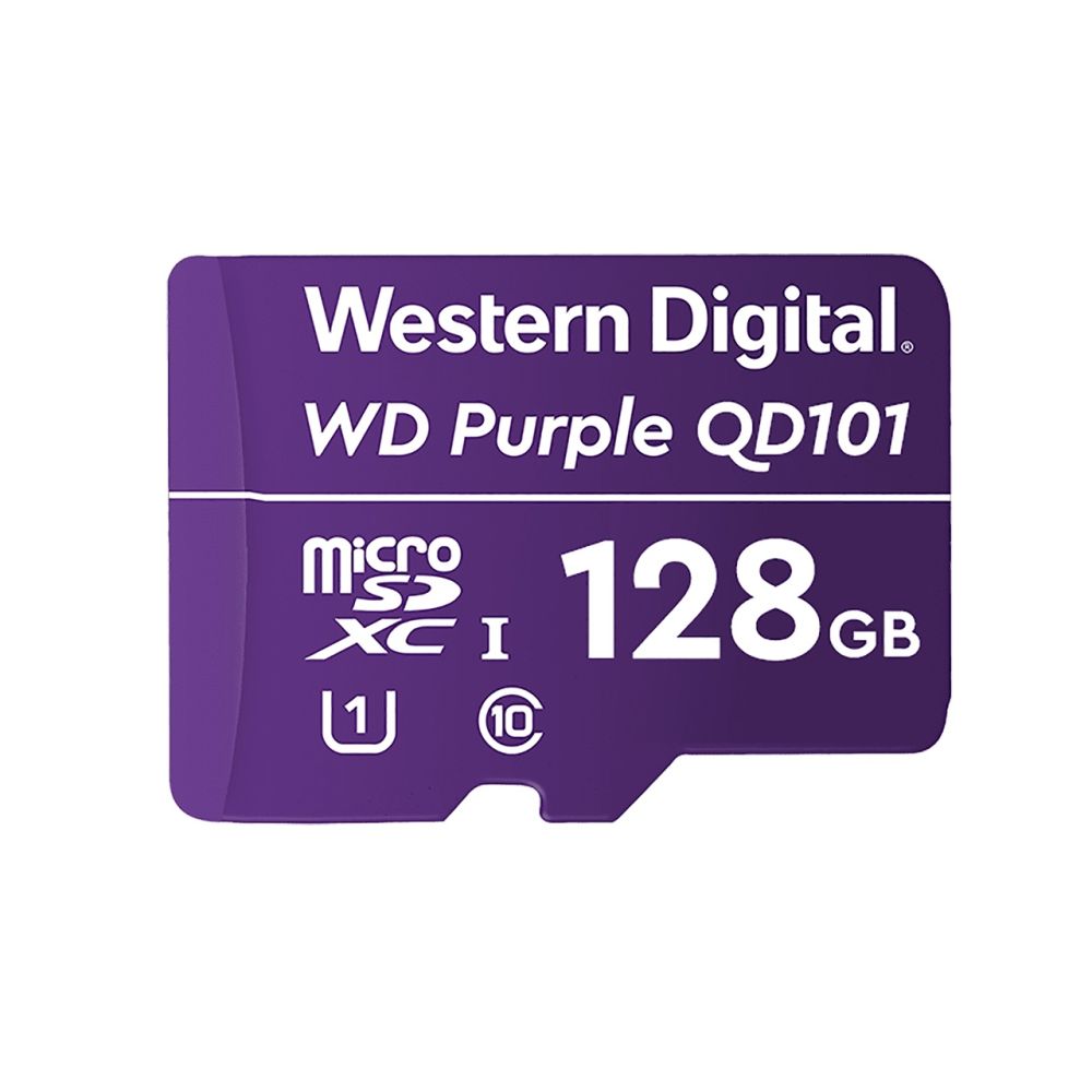 Карта памяти Western Digital MICRO SDXC 128 GB UHS-I WDD128G1P0C WDC специализирована для видеонаблюдения