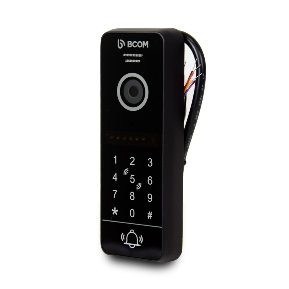 Комплект Wi-Fi видеодомофона BCOM BD-760FHD/T Black с поддержкой Tuya Smart + BT-400HD-AC Black