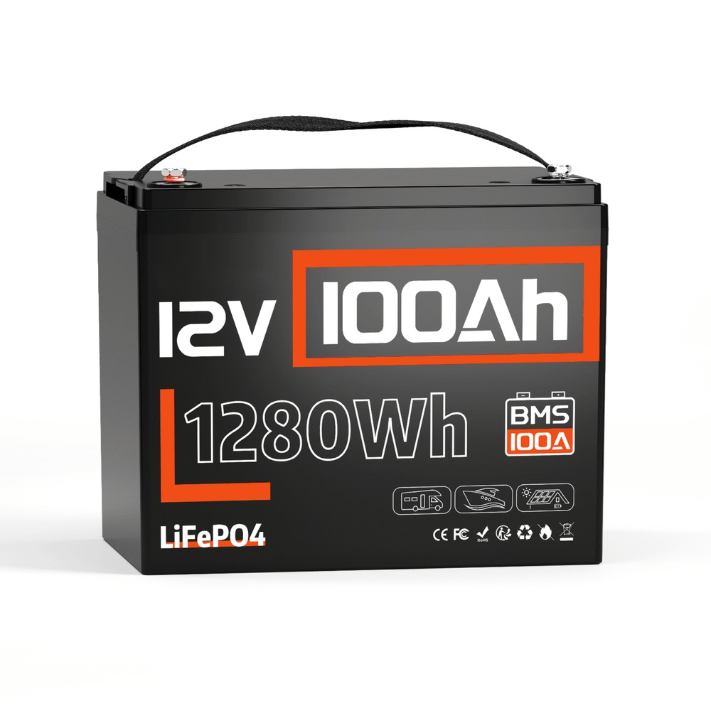 Аккумулятор LiFePO4 Humsienk HS12V100AH10 12.8В 100А·ч с Bluetooth