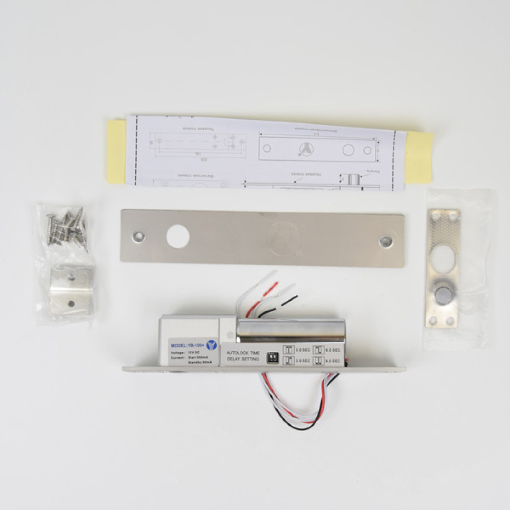 Электроригельный замок Yli Electronic YB-100+ с таймером задержки
