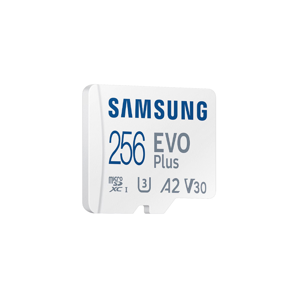 Карта памяти Samsung Evo Plus microSDXC 256 GB UHS-I U3 V30 A2 + SD адаптер (MB-MC256SA/EU)