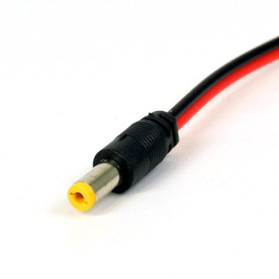 Роз'єм живлення (тато. male) Power jack 2.1*5.5mm з дротом 20 см