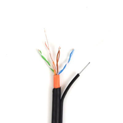 Витая пара Atis UTP 4x2x0.5-CU PVC-PE MP 305 м внешний медь с несущим тросом