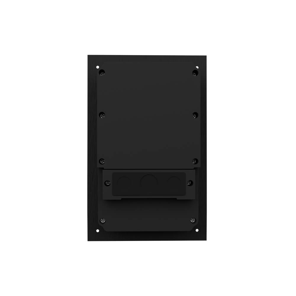 Виклична IP-відеопанель Bas-IP AV-08FBL black з розпізнаванням облич і зчитувачем UKEY