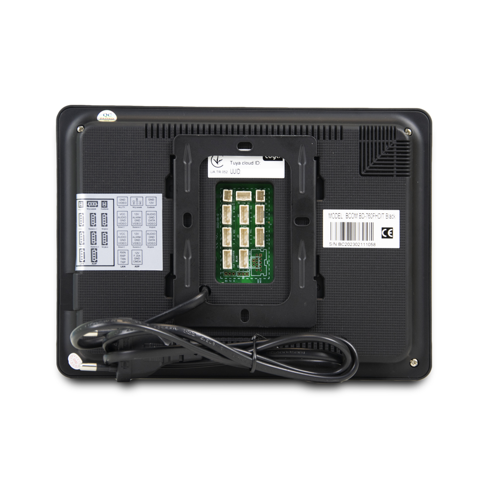 Комплект Wi-Fi відеодомофонa BCOM BD-760FHD/T Black з підтримкою Tuya Smart + BT-400FHD Black