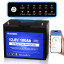 Аккумулятор DC HOUSE 12.8V 100Ah Bluetooth LiFePO4 (ECO-LFP1210003)