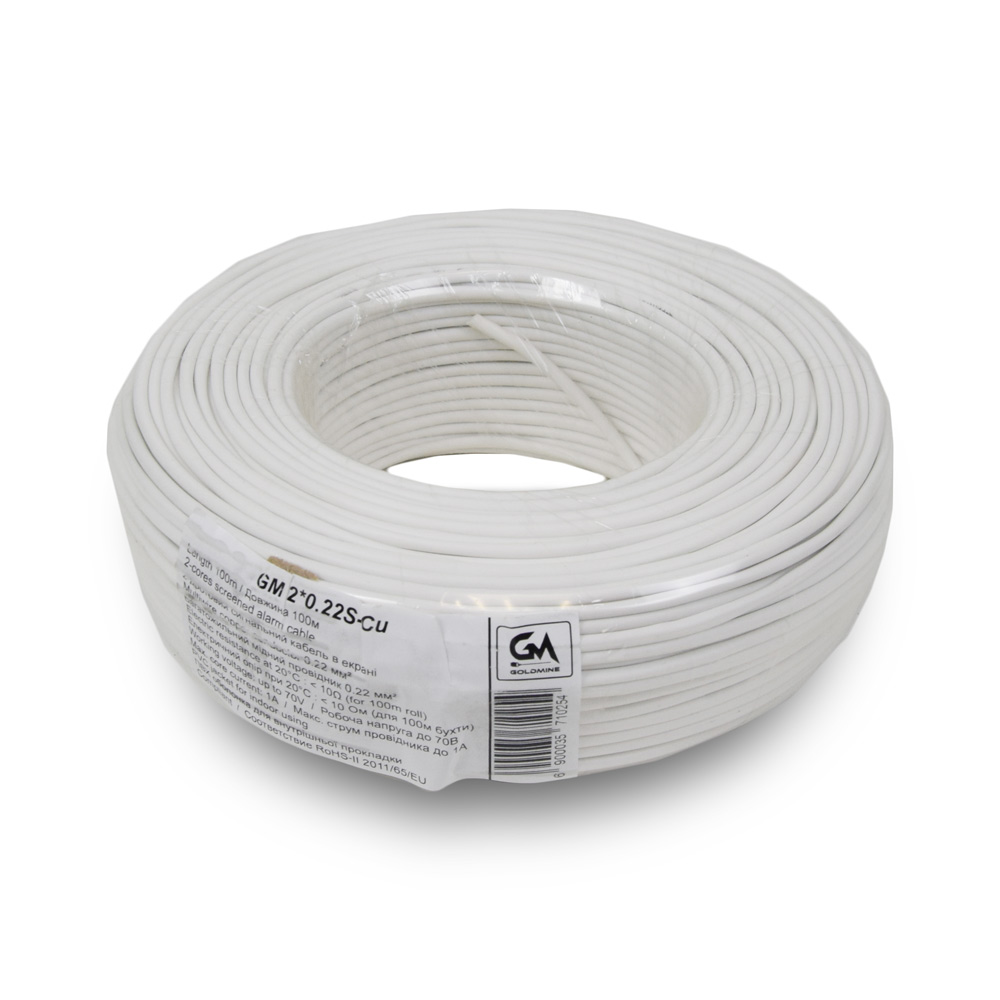 Кабель GoldMine GM 2x0.22S-Cu 100 м
