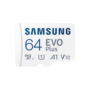 Карта пам'яті Samsung Evo Plus microSDXC 64GB UHS-I U1 V10 A1 + SD адаптер (MB-MC64SA/EU)