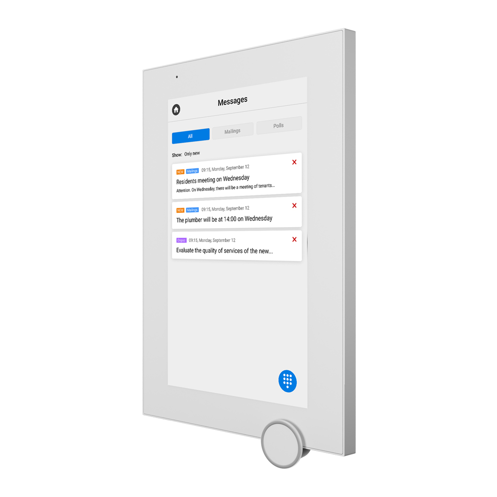 IP-відеодомофон Bas-IP AZ-07LF Android 7" Wi-Fi white з можливістю горизонтального та вертикального монтажу