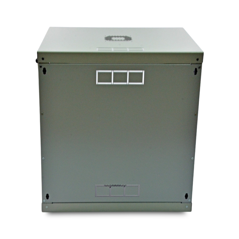 Шафа серверна SteelNet 12U 600 x 600 для мережевого обладнання (скло, сірий)