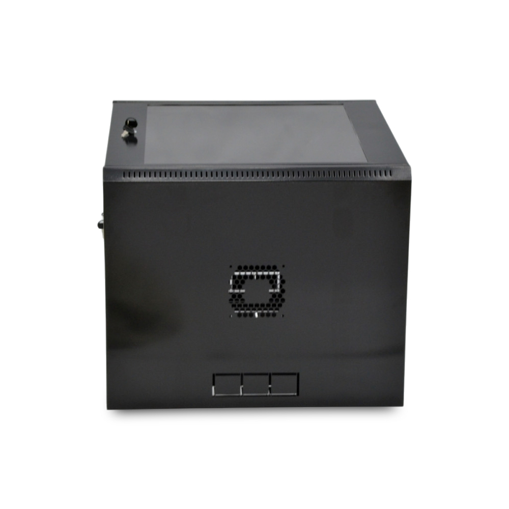 Шкаф серверный SteelNet 12U 600 x 600 для сетевого оборудования (стекло, черный)