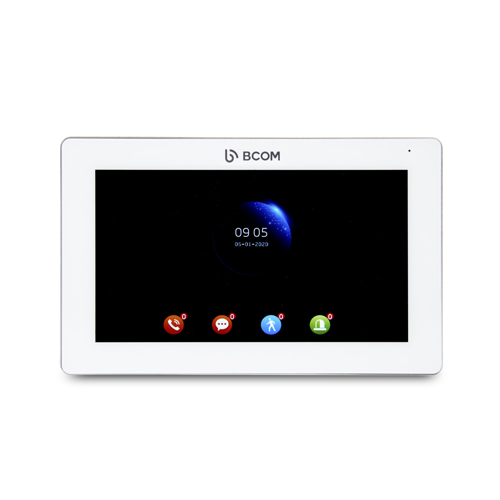 Комплект відеодомофона BCOM BD-770FHD White + BCOM BT-400FHD Black