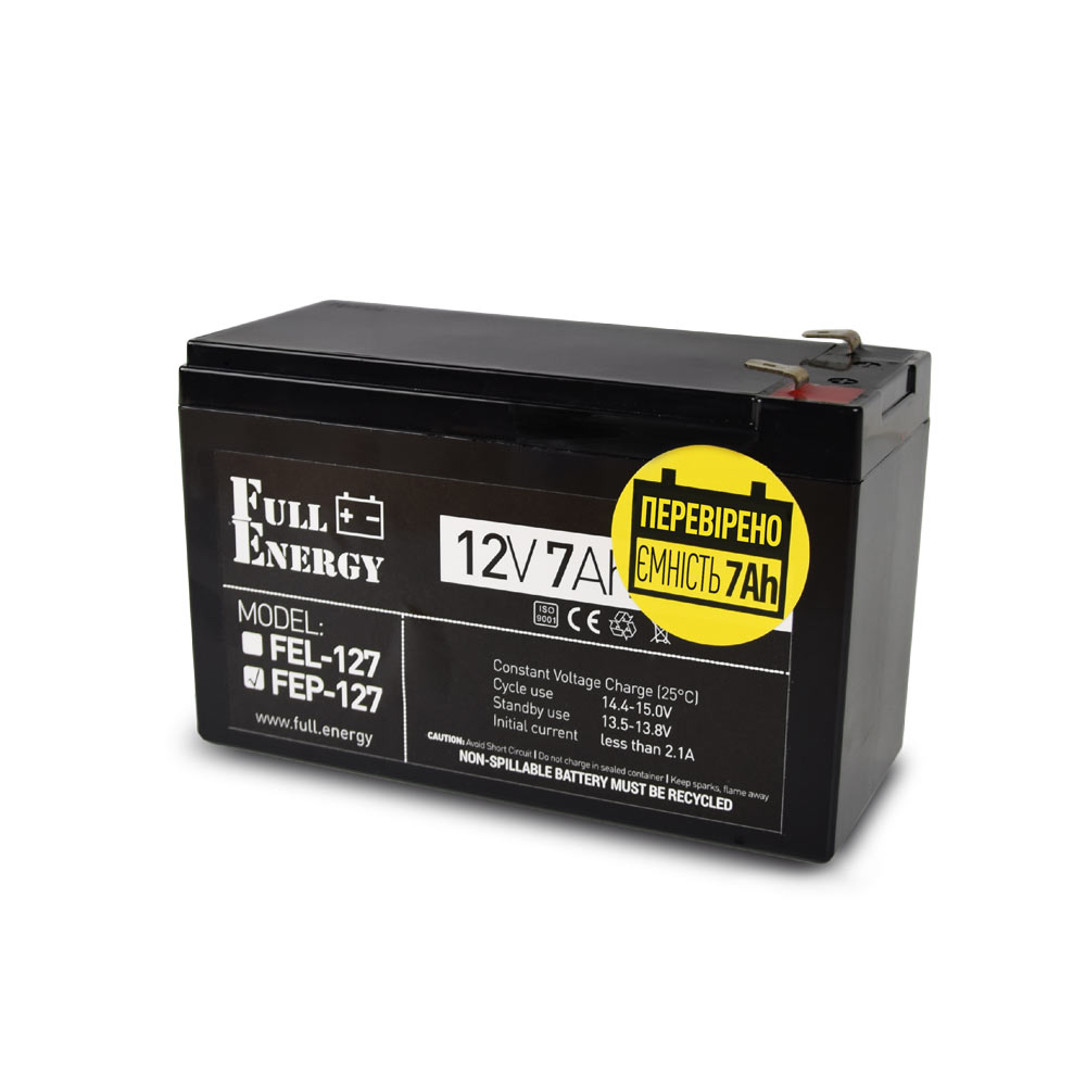Акумулятор Full Energy FEP-127 для охоронної сигналізації