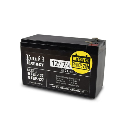 Акумулятор Full Energy FEP-127 для охоронної сигналізації