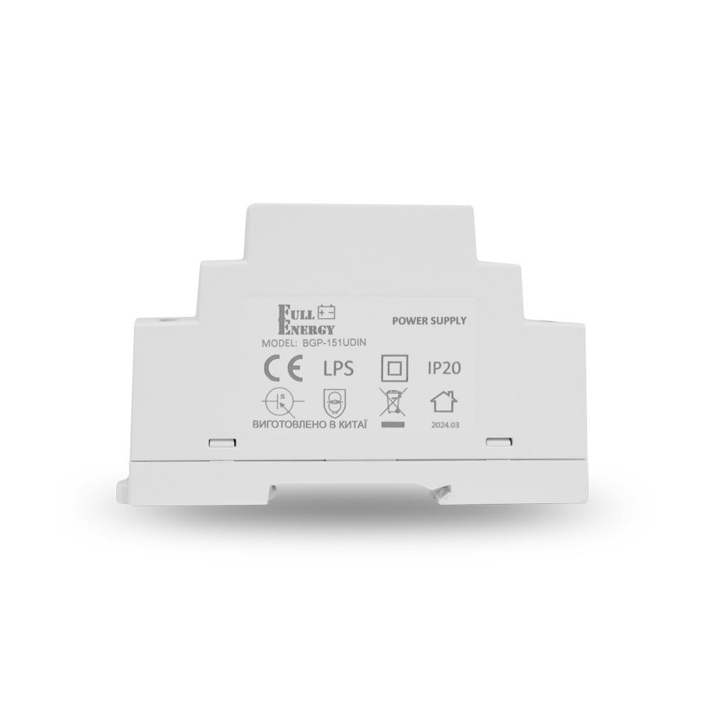Блок питания Full Energy BGP-151UDIN 15 В/1 А для крепления на DIN рейку