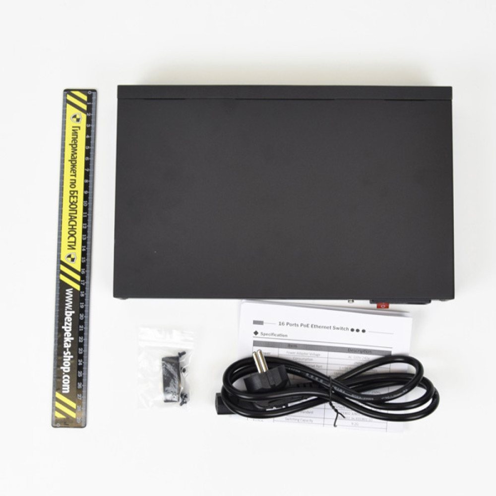 16-портовый коммутатор Atis PoE-1018-16P-1S/250m неуправляемый