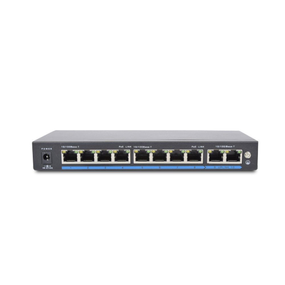 8-портовый PoE коммутатор Atis PoE-1010-8P/250m неуправляемый