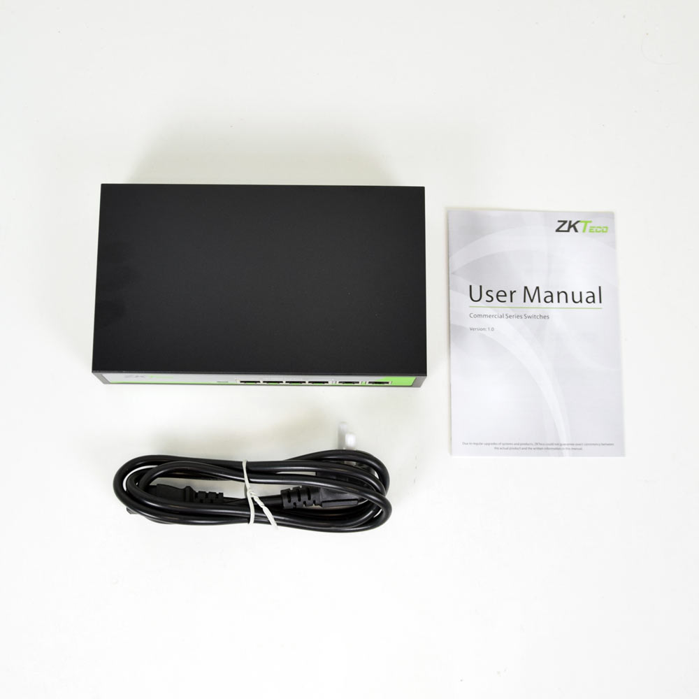 4-портовий PoE комутатор ZKTeco ZK-PoE42N-55W