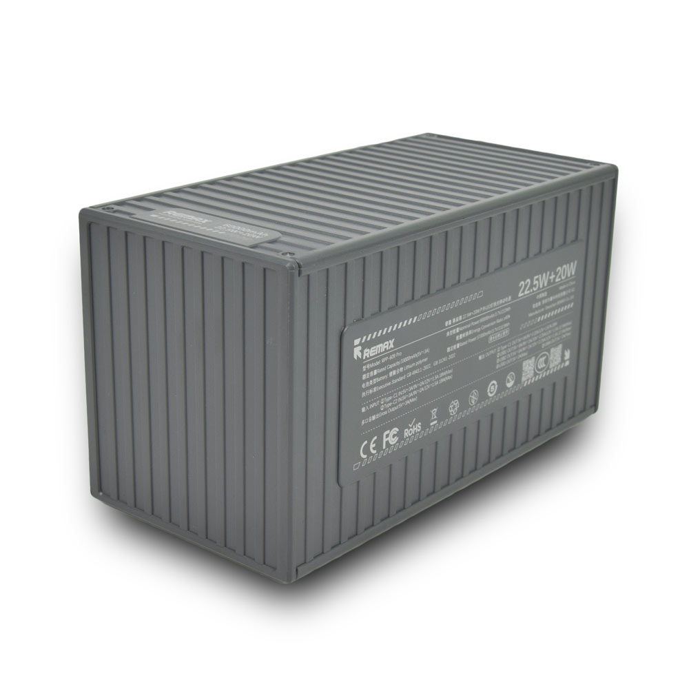 Павербанк REMAX RPP-609 Grey 20 Вт + 22.5 Вт ємністю 60000 мА·год