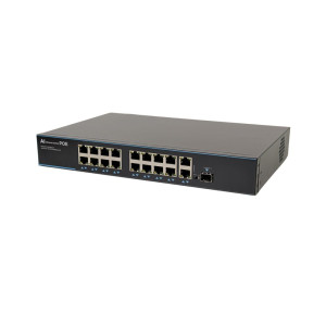 19-портовий комутатор ATIS PoE-1018-16P-1S/250 AI некерований