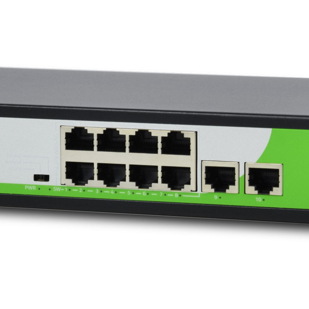 8-портовый PoE коммутатор ZKTeco ZK-PoE82N-120W